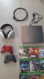 Xbox One X 1TB + cuffie + giochi