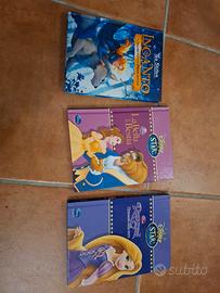 3 libri bambini: rapunzel, la bella e la bestia, 