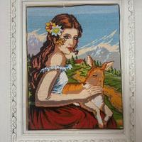 Quadro ricamato a mano