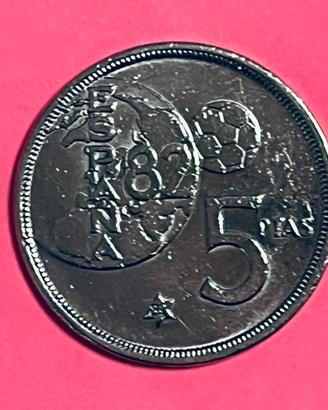 Moneta 5 Pesetas Spagna 1980