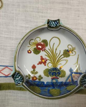 Posacenere rotondo Faenza vintage 