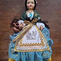 Bambola souvenir della Sicilia, anni 60'/'90