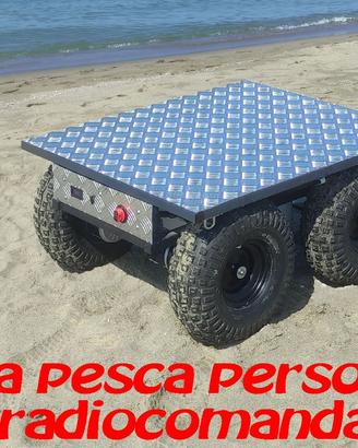 carrello elettrico da pesca 4x4 sabbia surfcasting