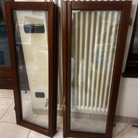 Coppia finestre in legno doppio vetro