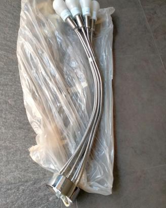Lampadario inox moderno