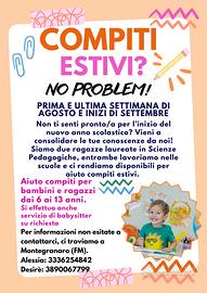 Babysitter e aiuto compiti