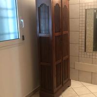 Libreria in Teak con vetrina