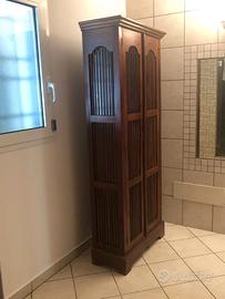 Libreria in Teak con vetrina