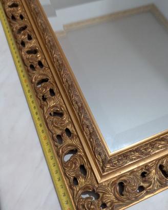 Specchio decorativo vintage cornice lavorata oro