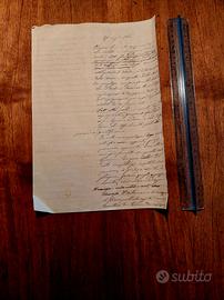 Consulenza tecnica d’ufficio manoscritta Pisa 1888