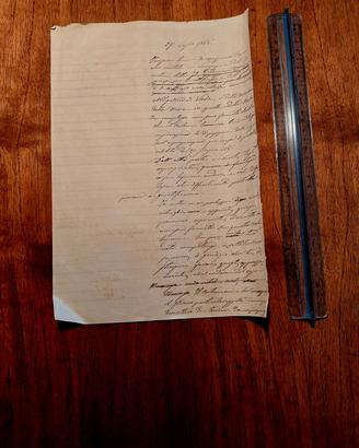 Consulenza tecnica d’ufficio manoscritta Pisa 1888