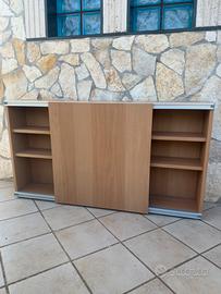 Coppia porta CD librerie con pannello scorrevole