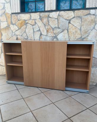 Coppia porta CD librerie con pannello scorrevole