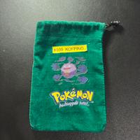 Sacchetto portabiglie pokemon koffing stoffa verde