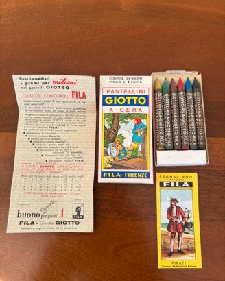 Pastellini a cera giotto vintage anni 70
