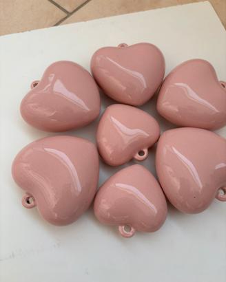 Cuori in ceramica
