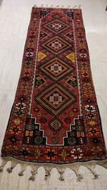 Tappeto orientale annodato a mano vintage anni '70