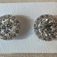 ORECCHINI ORO BIANCO 18kt. CON DIAMANTI ct. 1,76