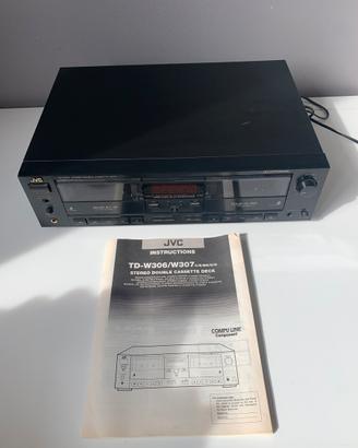 Registratore a cassette JVC TD-W306 vintage