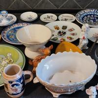 Lotto piatti ciotole varie mercatino chincaglieria