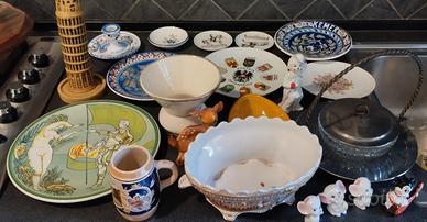 Lotto piatti ciotole varie mercatino chincaglieria