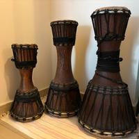  Set 3 Tamburi Bata artigianali 