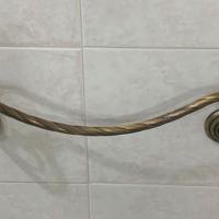 Set porta asciugamani in ottone