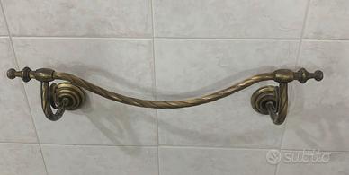 Set porta asciugamani in ottone