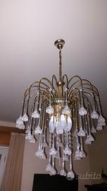 Lampadari ottone e vetro di murano