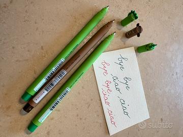 Set di 3 penne Legami , 2 dinosauro e 1 orso