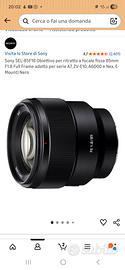Sony 85mm f/1.8 FE (SEL85F18) - Come Nuovo 