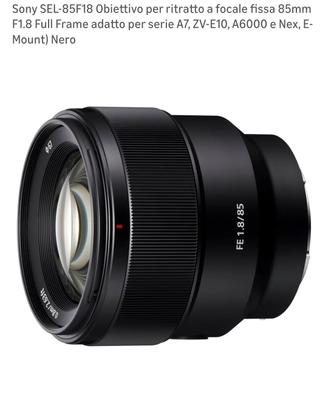 Sony 85mm f/1.8 FE (SEL85F18) - Come Nuovo 