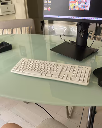Tavolo IKEA in vetro ovale 180×100 cm