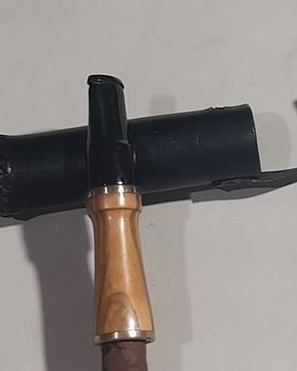 fumasigaro in legno di ulivo,NUOVO,artigianale .