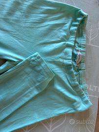 Leggings verde acqua 12 anni