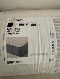 Materasso matrimoniale nuovo, ancora imbustato