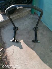 giacca, stivali, cavalletto moto