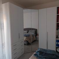 Armadio con cabina armadio 8 ante con specchio