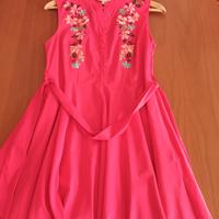 vestito rosa ciclamino estivo taglia 38