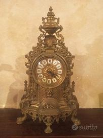 Orologio vintage ottone stile barocco