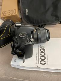 Macchina reflex Nikon D5000 + teleobiettivo