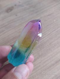 Grande Cristallo di Quarzo mistico - arcobaleno