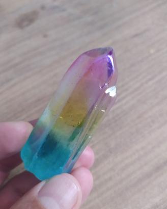 Grande Cristallo di Quarzo mistico - arcobaleno