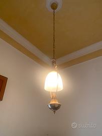 Lampadario in ottone - in buone condizioni