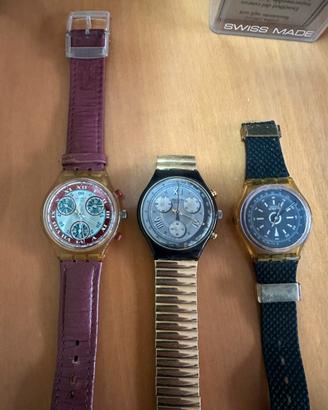 Lotto 3 orologi Swatch vintage originali