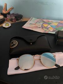 Rayban Round Metal specchio Occhiali da sole