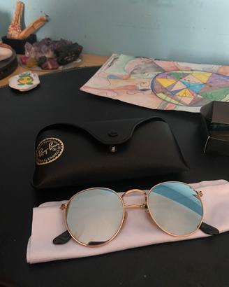 Rayban Round Metal specchio Occhiali da sole