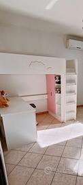 Ikea Smastad Letto a soppalco bianco rosa Hochbett