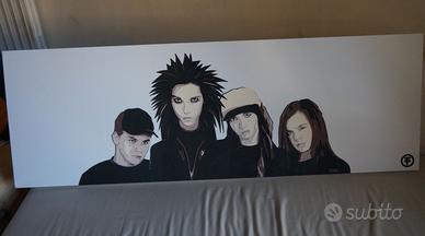 Quadro Tokio Hotel dipinto a mano da artista