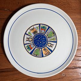 Vassoio Panettone Ceramica d'arte Tiriduzzi Deruta